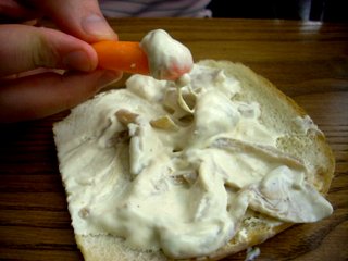 dscn20681 An unfortunate thing that I witnessed being eaten. That's onion dip on wonderbread.