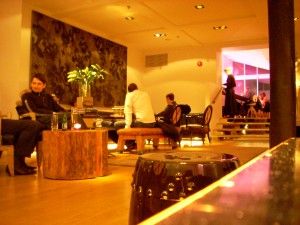 The bar at Hotel 101