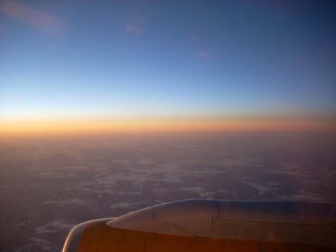 The view from the plane