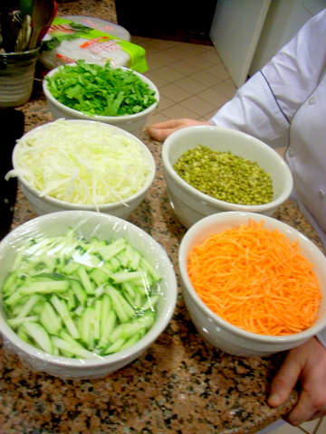 dscn3274 the filling for our spring rolls