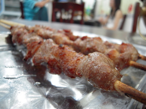 They serve fantastic mutton kebabs - smoky and crackling with fat.