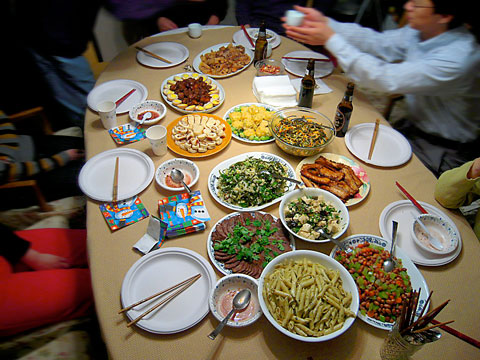 chinese party menu