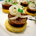 Stoddard's: Merguez sausage on Iggy's brioche, green garlic aioli and turnip kraut